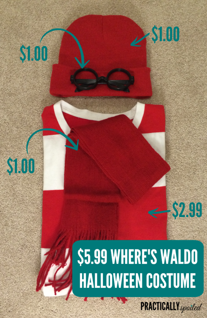 $5.99 DIY Where's Waldo Costume - practicallyspoiled.com