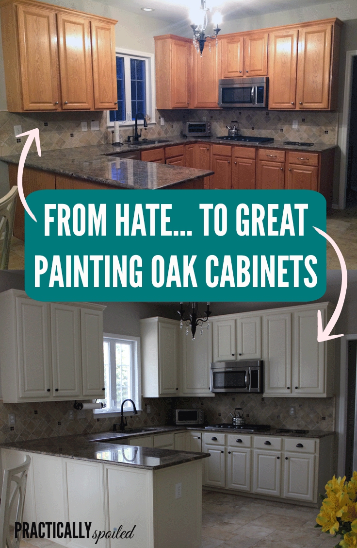 From HATE To GREAT A Tale Of Painting Oak Cabinets