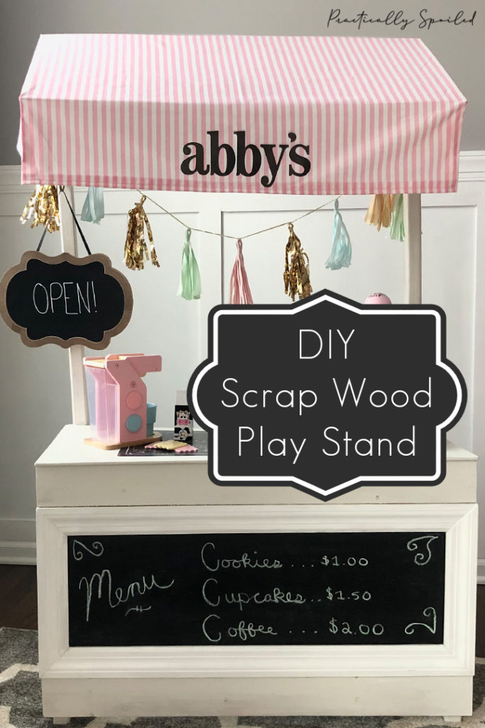 Wooden Play Stand - A Scrap Wood DIY - practicallyspoiled.com
